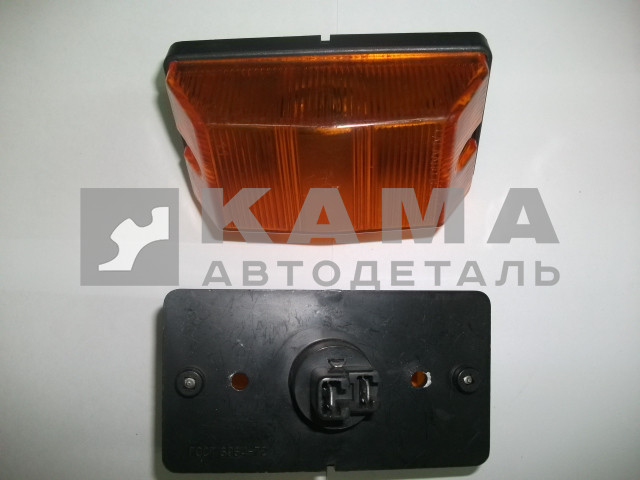 повторитель поворота ЕВРО прямоуголный Желтый ("гробик") 53205-3726010 / 14.3726010