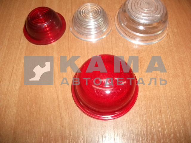 рассеиватель габаритного фонаря (на РОГА) Е-102 красный БОЛЬШОЙ