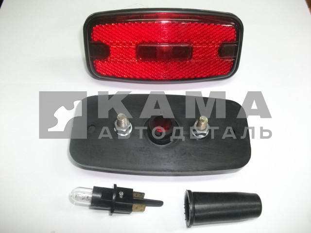 фонарь габаритный боковой КРАСНЫЙ на Лампе L-50 узкие шпильки (ГФ1-04)