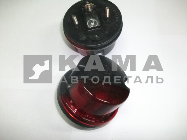 фонарь габаритный задний контурный 381.3731 (красный черный) круглый