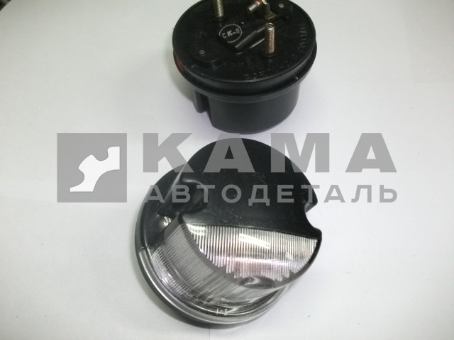 фонарь габаритный передний контурный 361.3731010 (черный/белый) круглый