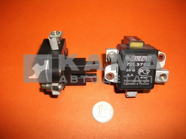 щеткодержатель генератора ЕВРО 721.3702 (реле генератора/зарядки с щетками)