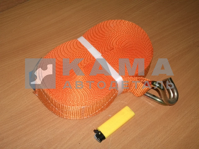 стяжка груза РЕМЕНЬ ГОЛЫЙ 12м 2,5-5т. ( ширина 50мм, рыжий)