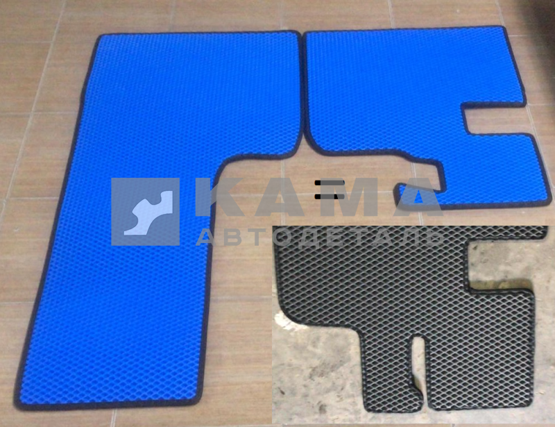 коврики на а/м КамА ЕВРО к-т 2 шт. "EVA" (мех. педаль)