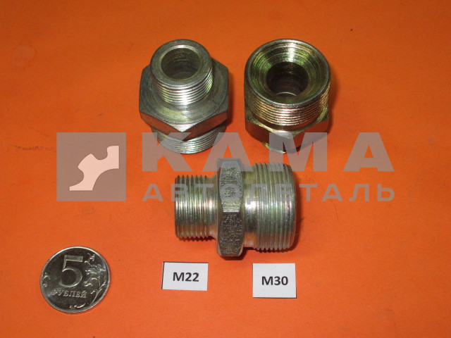 43.переходник- штуцер М22х30 (для гидравлики)