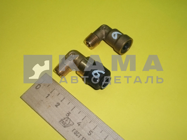 фитинг Металл. Угловой М10хД6 (РК, КОМ...) 45104350602400 / D6500 6-02-S 144.135(Ю56)