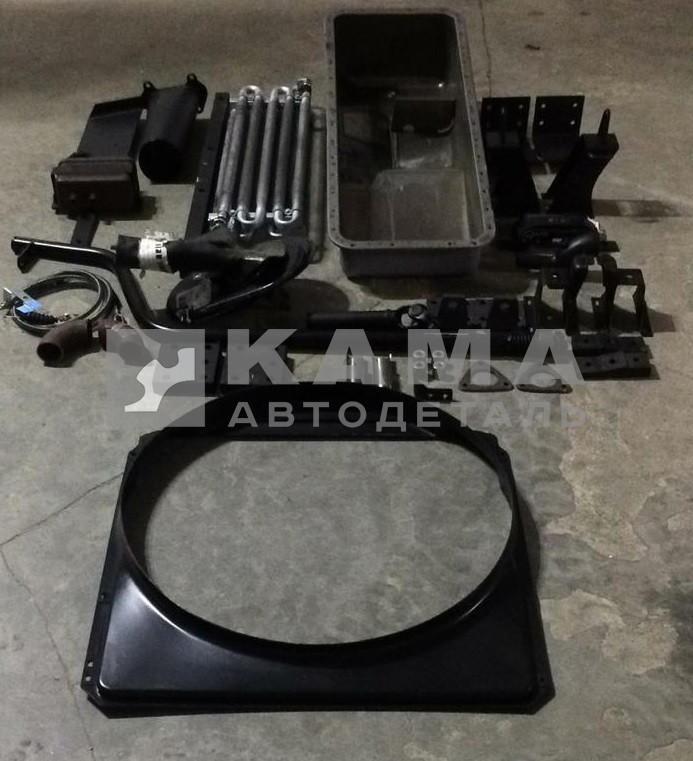 комплект для установки ДВС ЯМЗ-238 с КПП МАЗ на а/м КамАЗ-65115 (23 наим. 33 поз.)