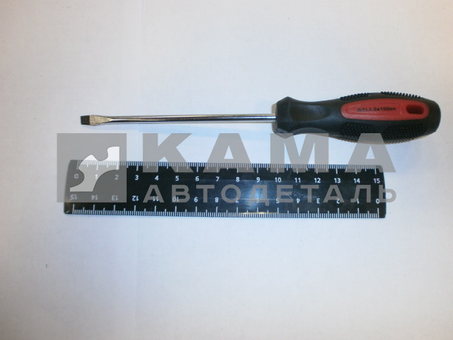 отвертка плоская, Anti-Slip, SL5-6,0 х 100 мм, CrV, двухкомп. рукоятка (11766/АТ52401)