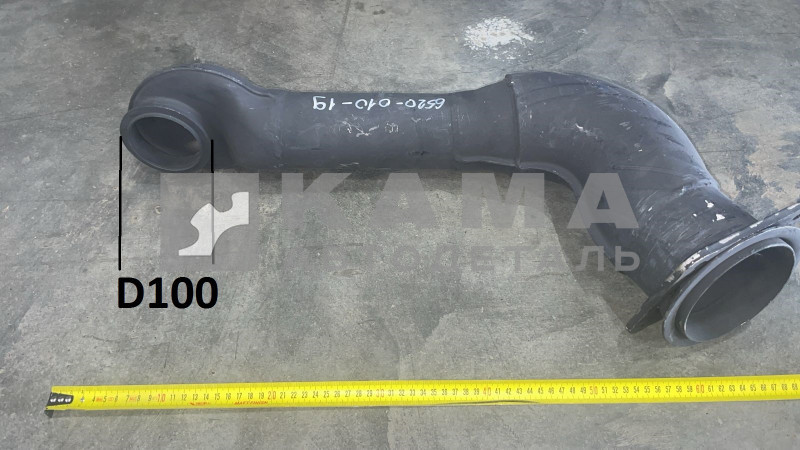 труба глушителя КАММИНС 6520-1203010-19 D100мм. (от ТКР до металлорукава)