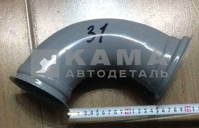 труба приемная - УГОЛ от турбины Евро-4 "хомуты" 6520-1203008(09)-31 "эконом"
