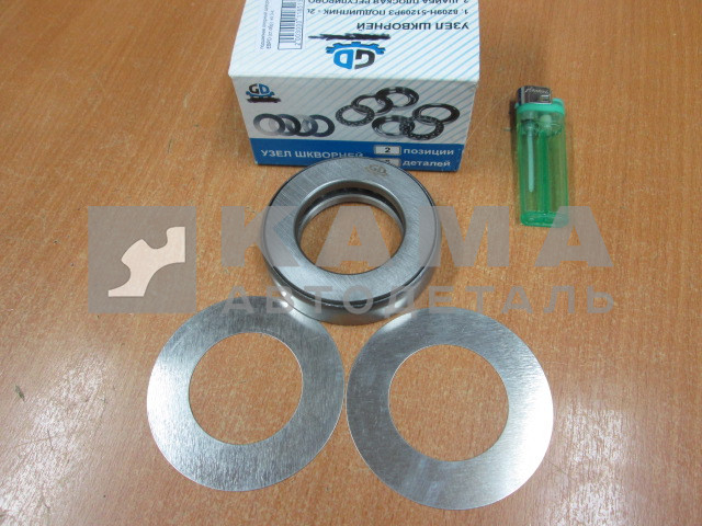 подшипник опорный шкворня КамАЗ ЕВРО/Ст.обр. из 3-х (шариковый подшипник)