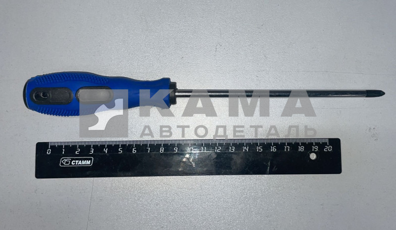 отвертка крестовая, Anti-Slip, Ph2 х 150 мм, CrV, двухкомп. рукоятка (11780/651215)