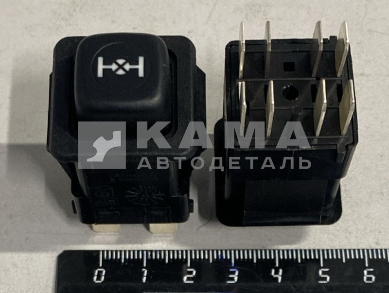 клавиша ЕВРО блокировки МКД 3842.3710-10.28 (8 контактов) КАМАЗ, УАЗ, МАЗ, ЗИЛ