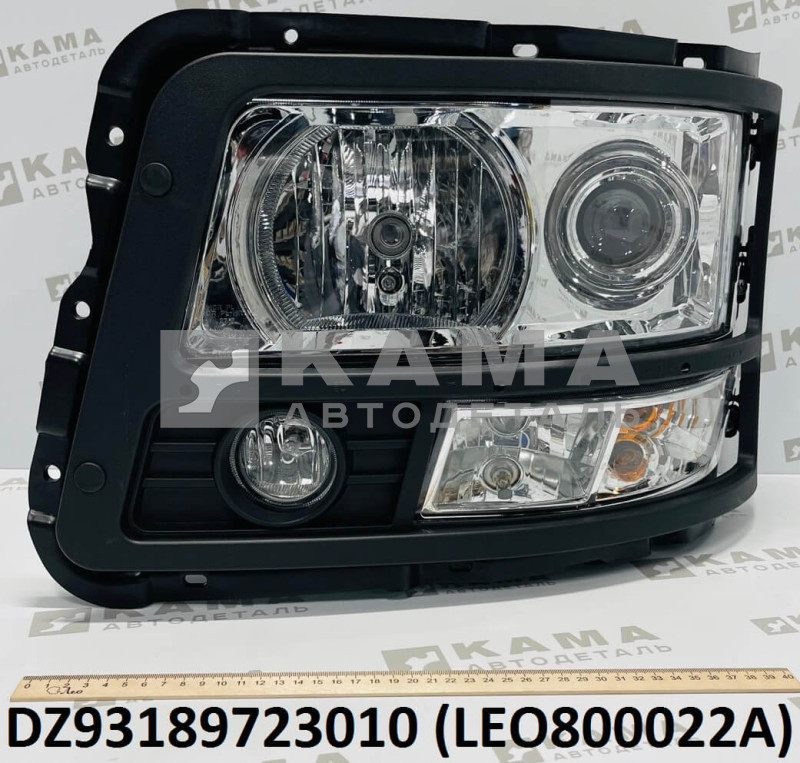 фара (блок-фара) левая в сборе Shacman(Шакман) F3000 LEO800022A (DZ93189723010)
