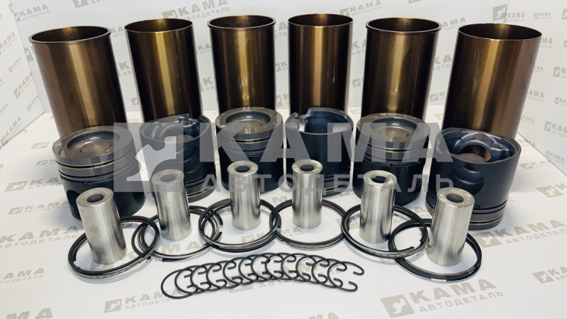 поршневая группа Вичай(Weichai) WD12/WD618 комплект на 6 цилиндров LEO100186A (WD12/WD618-0017, 612600900080)