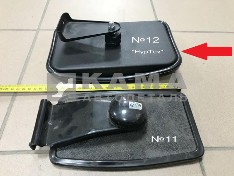 зеркало бордюрное (№12) прямоугольное с кр-ном (160х250) 58.8201020 ("НурТех")