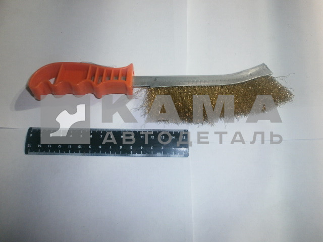 щетка по металлу с пластмассовой ручкой