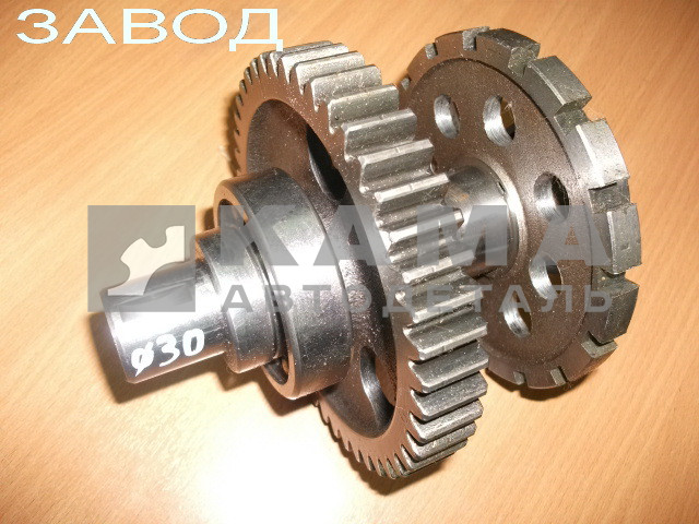 шестерня привода ТНВД в сб Д-30, L=176 мм с диском (ЕВРО-3) 740.63-1121010-90 (ПАО КАМАЗ)
