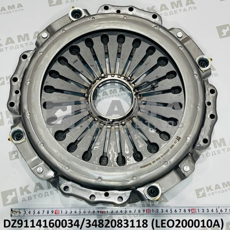 корзина сцепления 1диск. ОТжимная лепестковая Shacman(Шакман) X3000/Howo(Хово)/КамАЗ LEO200010A (DZ9114160034/3482083118) (D=430)