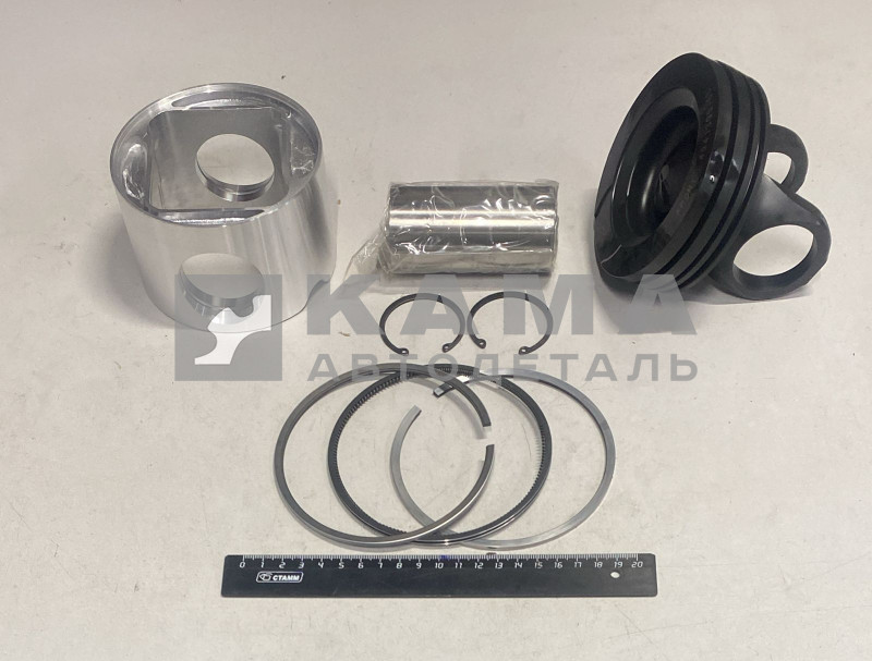 поршень КАММИНС "Разборный из 2" в сб. (кольца, палец, стопор) 4089944 (4955299, 4941395) QSL, ISLe,