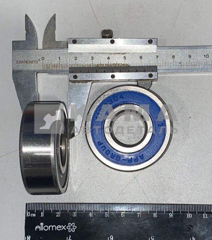 подшипник 304 (1180304 широкий, закр. с 2-х стор., генератор Евро) 7-8
