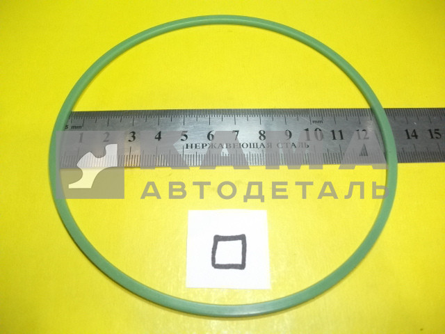 кольцо резиновое Помпы бОльшое Д-130 ЗЕЛЕНОЕ квадр. 740.1307075-01 ЗАВОД Строймаш (РТИ)