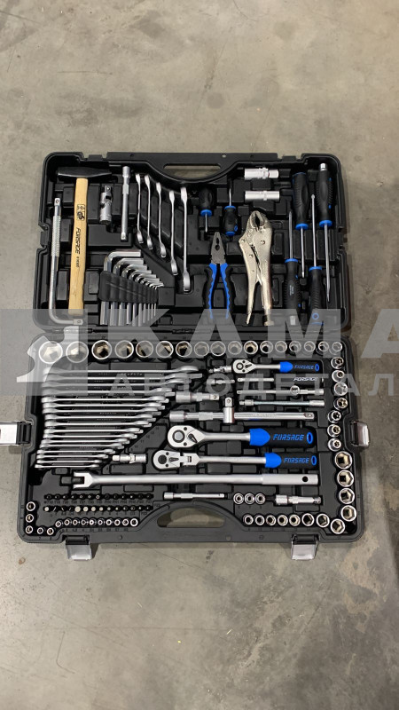 набор инструментов в пластм. боксе (Forsage) 142 пр. 1/4", 3/8", 1/2"(41421-5)