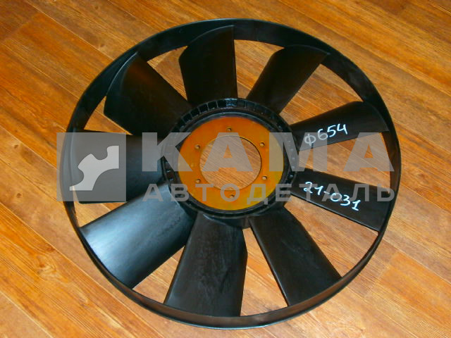 крыльчатка вентилятора Д654 "21-031" С обечайкой (020002743) (ДВС: 740.30; Cummins)