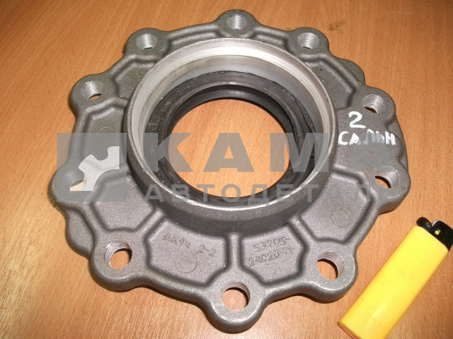 крышка редуктора ЗАД/моста Переднего подш-ка 53205-2402051(50) ЕВРО (ал. больш, применяются 2 сальника (70х92) 864176/195(узкий)) ГОЛАЯ