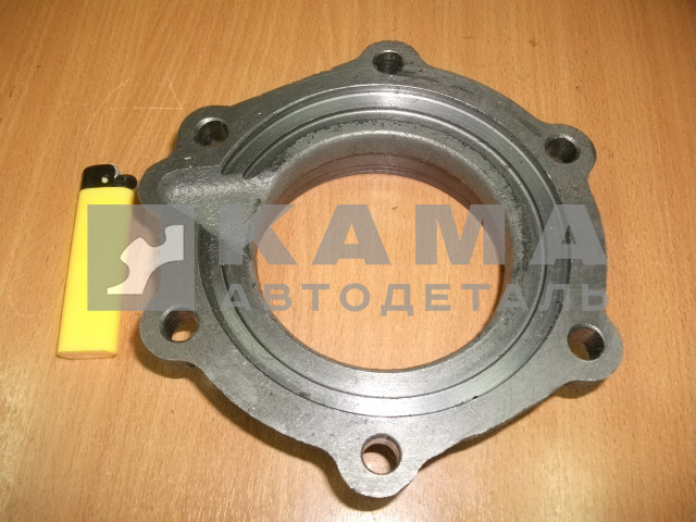 крышка редуктора МОД передн подш-ка 54115-2506027 ЕВРО (малая,чугун, ОДНО "УХО" слива, применяется 1 сальник 70х92 -176)ГОЛАЯ
