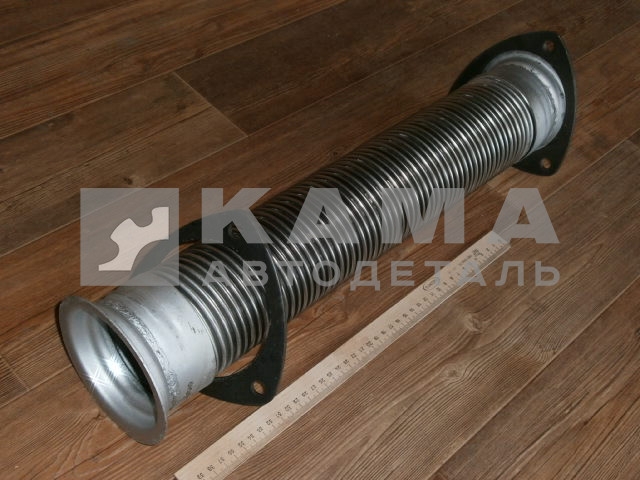 металлорукав турбо ЕВРО КамАЗ-4308 (нержав Германия флян 3отверст+флянец 3отверст) М31