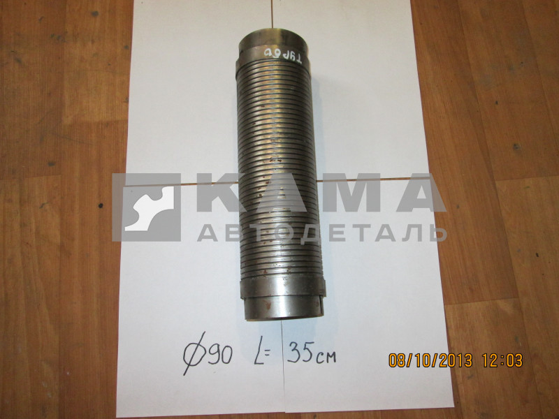 металлорукав турбо ЕВРО без флянцев ГОФРА (Д90мм, L35см) М28