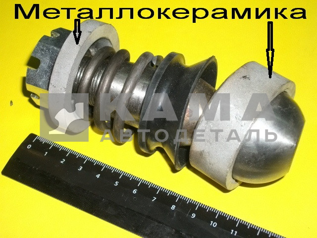 палец рулевой в сборе ЕВРО (г.Саратов "МЕТАЛЛОКЕРАМИКА" к-т: вкладыш ЕВРО++) 6520-3414008