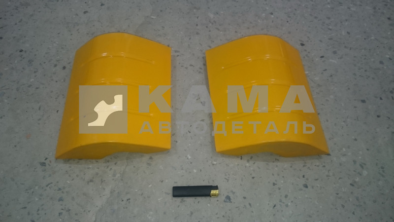 панель кабины-Угловая НАРУЖ. часть ст/обр (короткая-ветровик) Желтая (ком-кт прав+лев) "СОВОК"