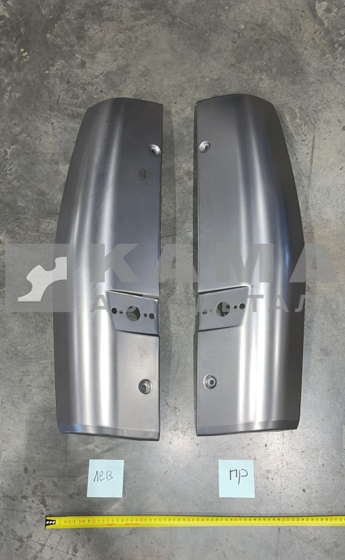 панель кабины-Угловая НАРУЖ. часть евро ЖЕЛЕЗ. НЕ крашен. Левая (ветровик) 65115-8415011