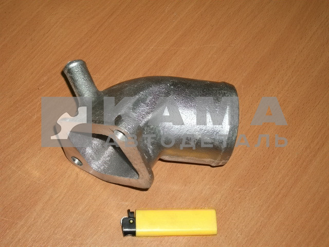 патрубок помпы 54115-1303058-10 (алюм., с штуцером для печки)