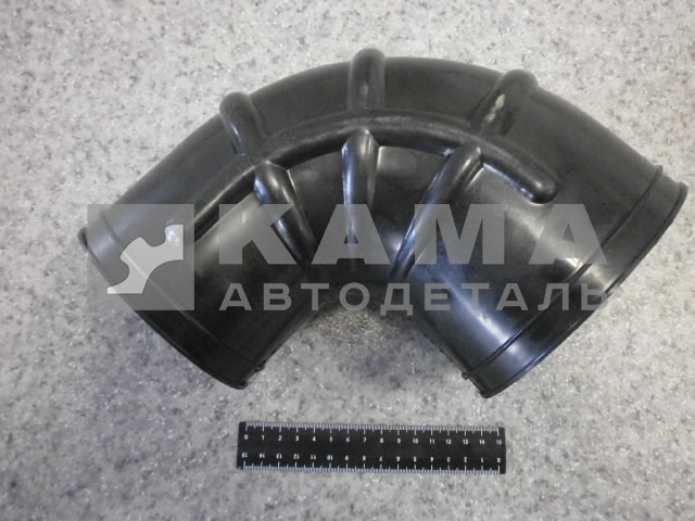 патрубок воздушный (угол90, "ребристый", переменный D100хD120) ЕВРО 4308-1109375-10 (РТИ)