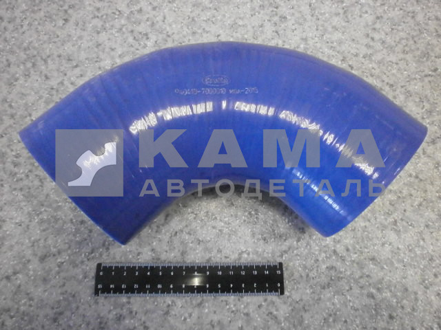 патрубок воздушный Куллера (угол90, СИЛИКОН крас/син D100хD100) Р40413-7000010