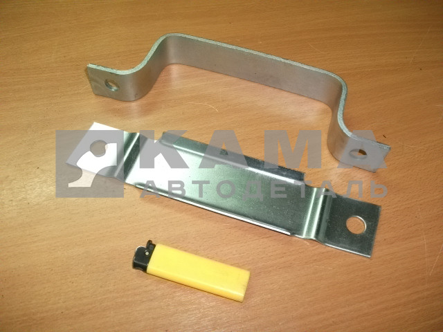 скоба(обойма)+накладка задней опоры КПП (5320-1001187 + 54112-1001185)