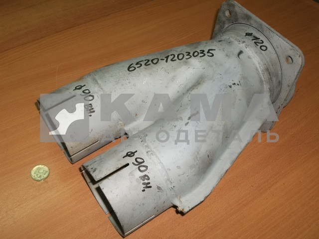 тройник глушителя 6520-1203035 (Д-90/120 "прямой")