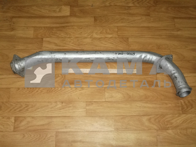 труба глушителя стар.обр. (Д=60мм) 5320-1203011 левая КОРОТКАЯ (стандарт) (5320-011)