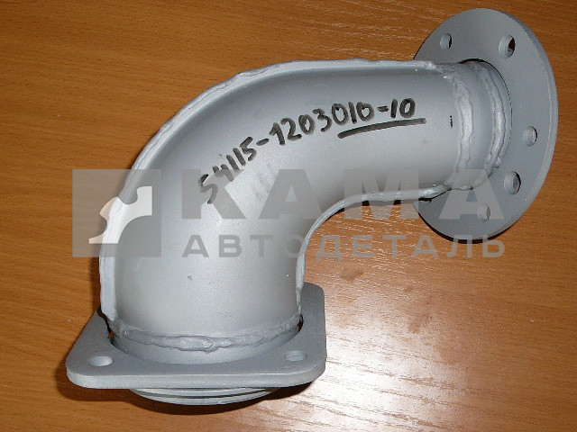 труба приемная - УГОЛ от турбины "СТАНДАРТНЫЙ" ЗАВОД (54115-1203010-10)