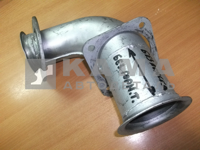 труба приемная - УГОЛ от турбины "Низ БЕЗ ЗАСЛОНКИ Горного Тормоза" (без пояска)