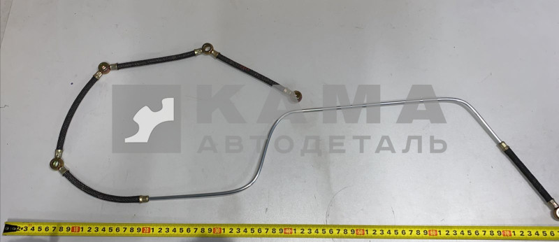 трубка топливная дренажки форсунок "РЕЗИНА" - Длинная/Правая (эконом) 740.1104370