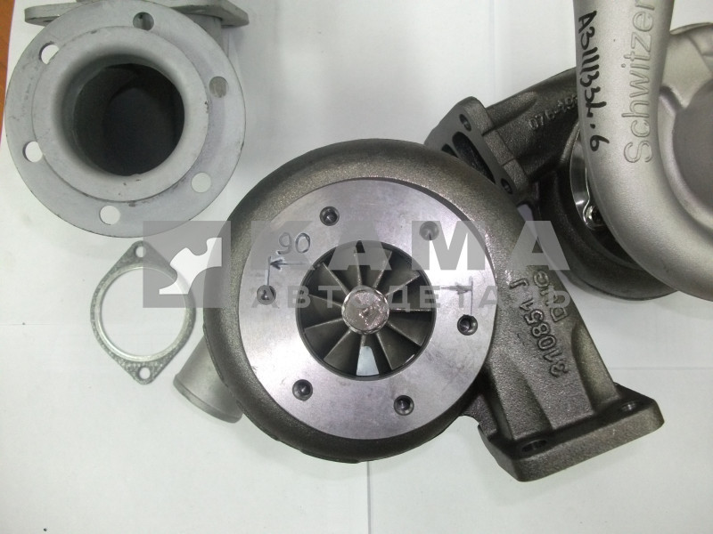ТурбоКомпрессор Schwitzer Е-2 S2B-314448 Левый ОРИГИНАЛ (6 шпилек М8, Д90мм)