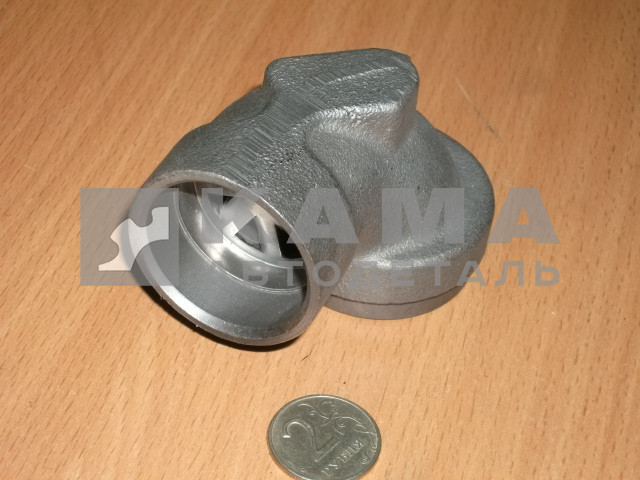 патрубок сапуна ("угольник" чугунный) ЕВРО в сборе 7406.1014504