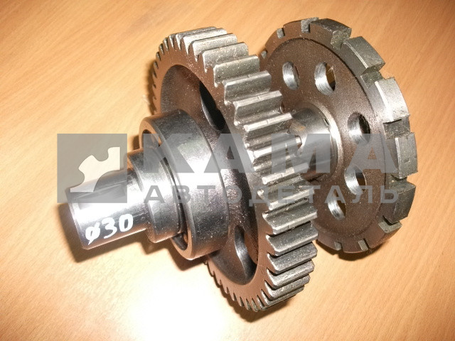 шестерня привода ТНВД в сб Д-30, L=176 мм с диском (ЕВРО-3) 740.63-1121010-90 эконом