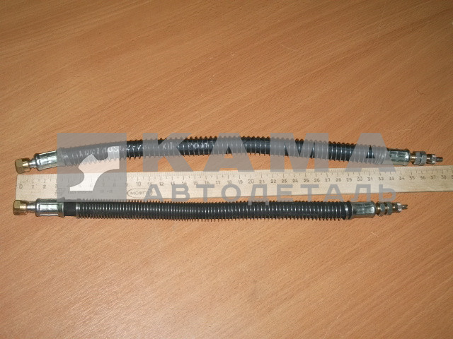 шланг межколесный (L=35-38см"длинный") в оплетке-"пружине" (МАЗ/КАМАЗ) 11-3116010-02