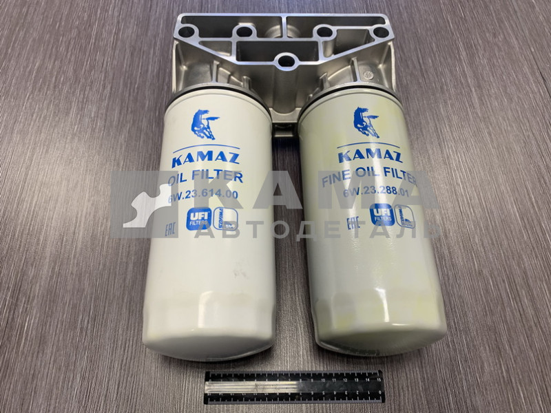 фильтр масляный (ФГОМ) КАМАЗ ЕВРО-5 в сборе 6W.65.173.20 "UFI"-Оригинал
