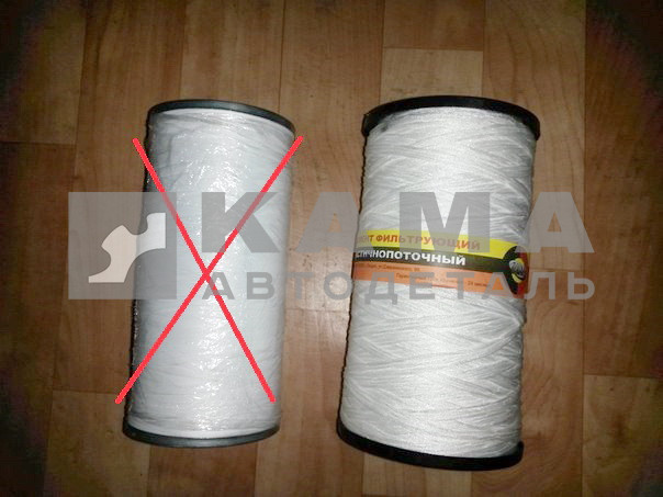 элемент Масляного фильтра КАМАЗ-Евро "Нитка" (желез.крышки,"толстый") 7405.1017040 (г.Гродно)